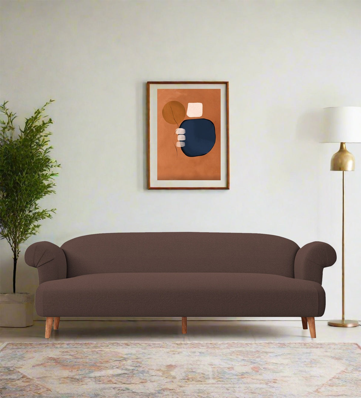 Barber Fabric 3 Seater Sofa