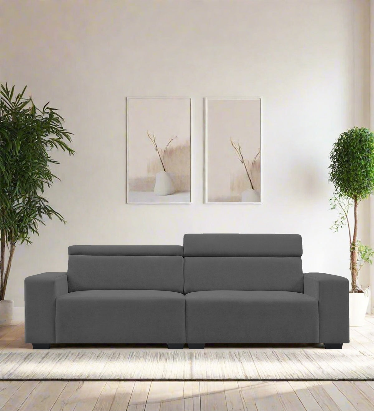 Hiro Fabric 3 Seater Sofa