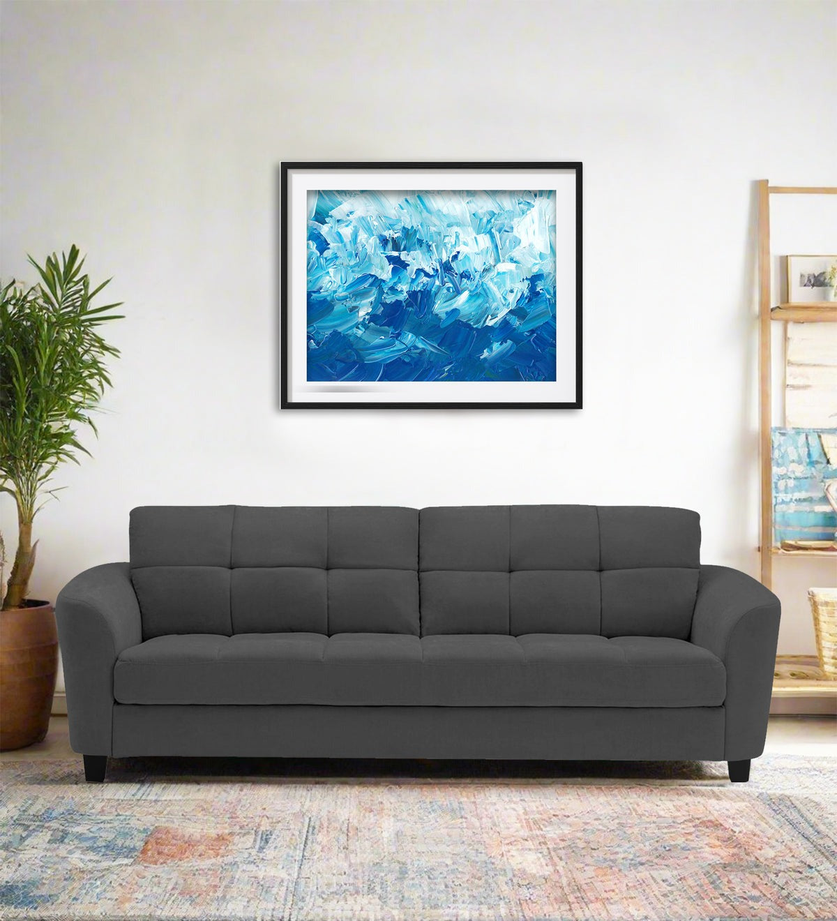 Mulan Fabric 3 Seater Sofa