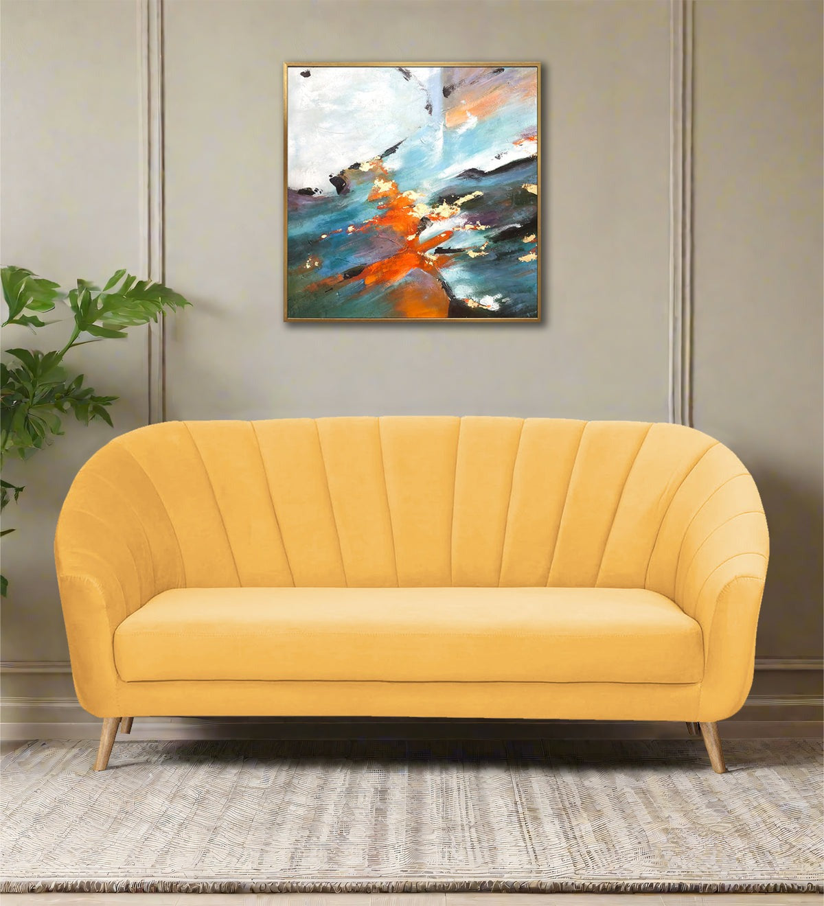 Kaylee Velvet 3 Seater Sofa