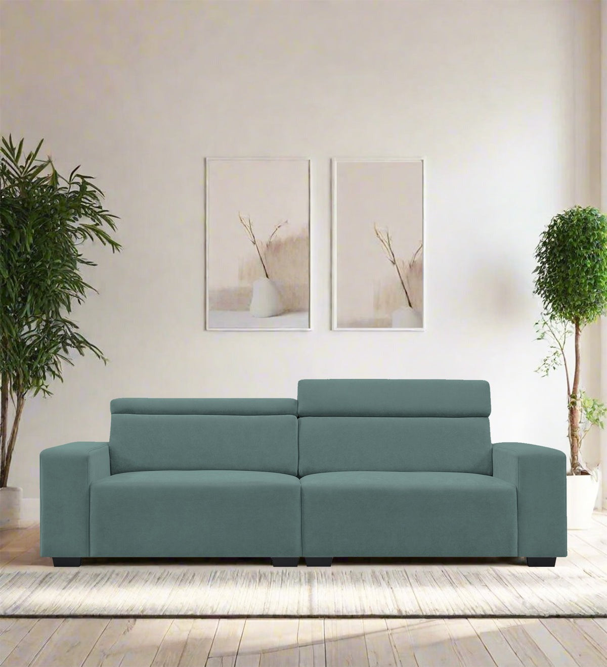 Hiro Fabric 3 Seater Sofa