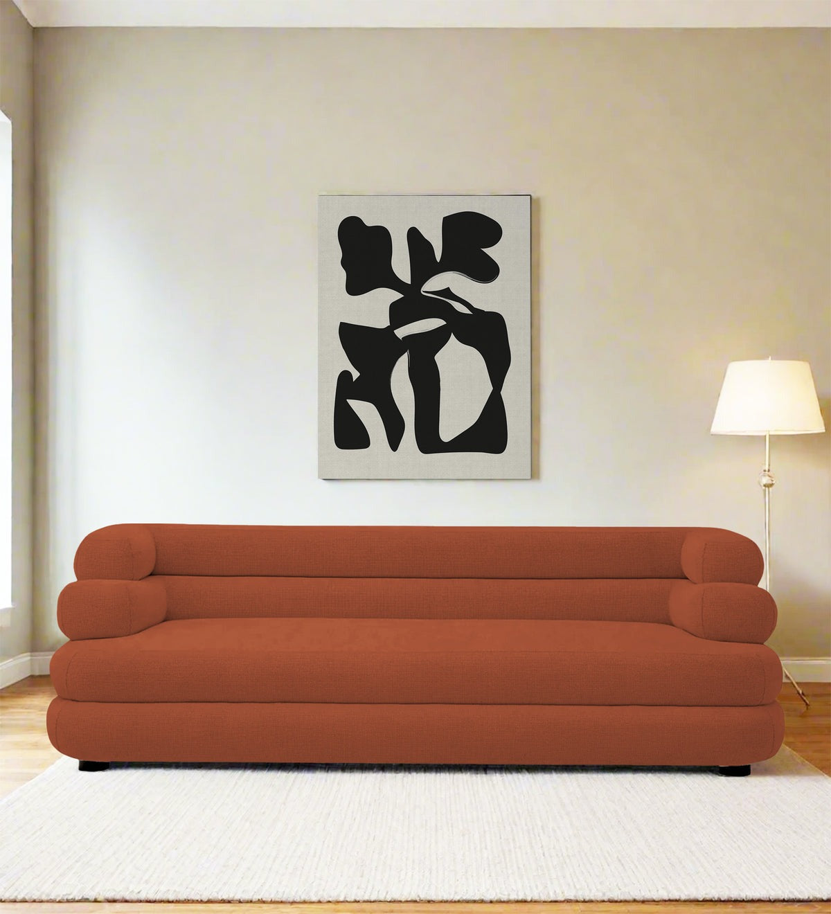 Wener Fabric 3 Seater Sofa