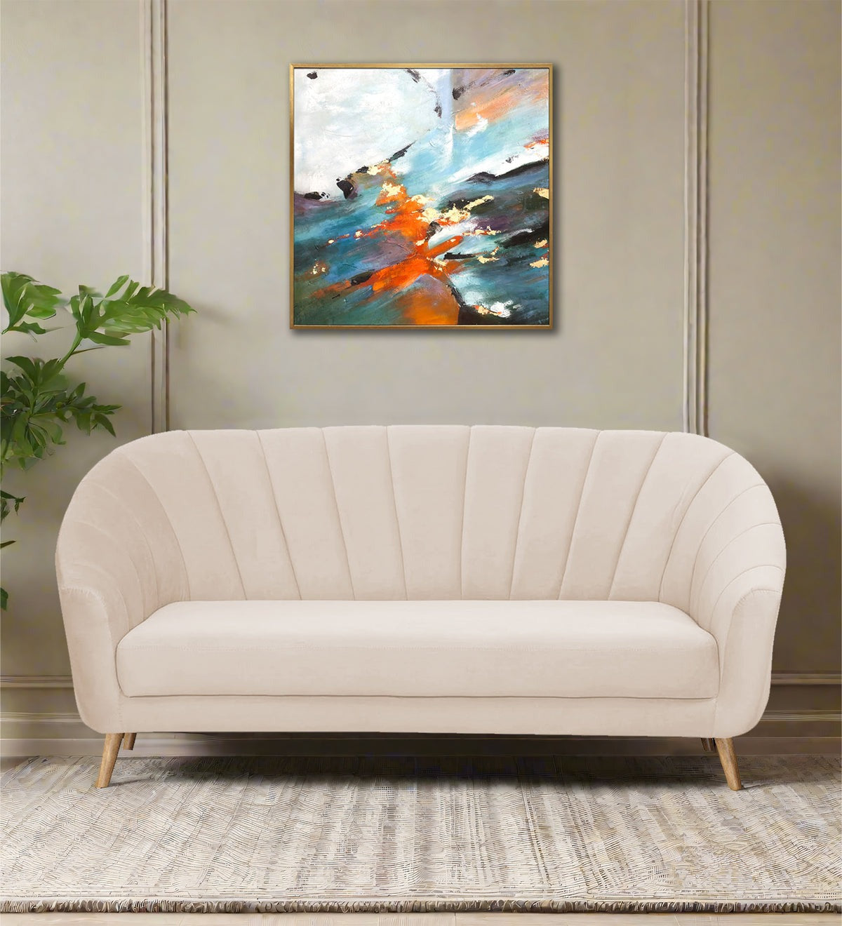 Kaylee Velvet 3 Seater Sofa