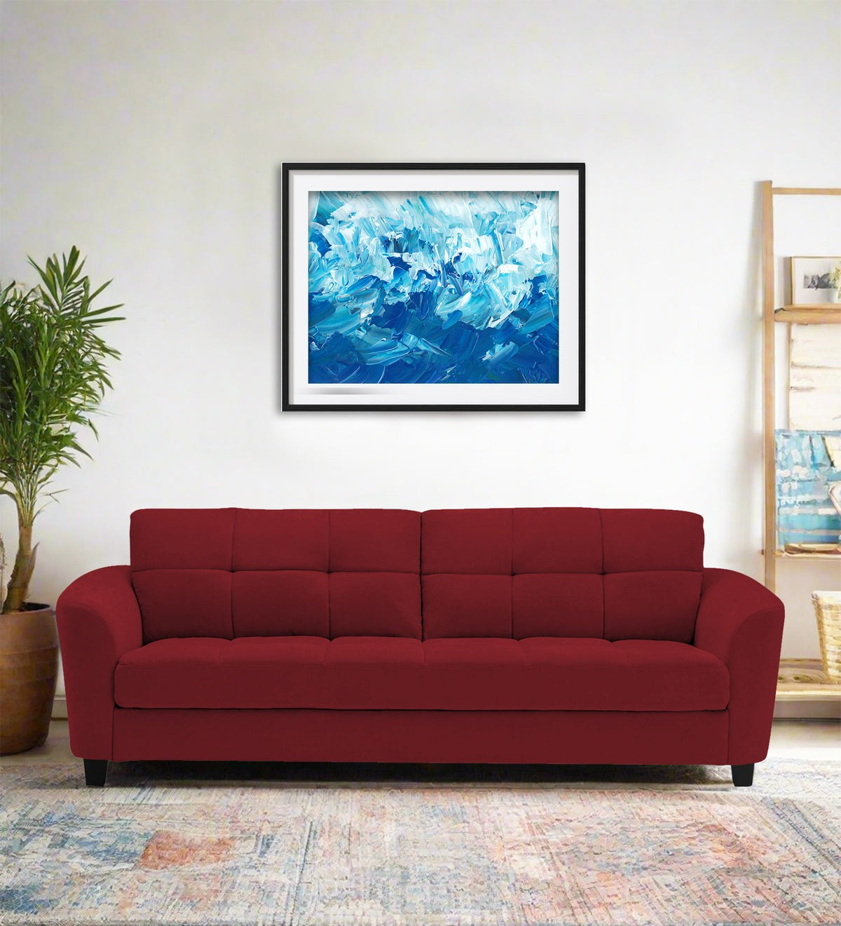 Mulan Fabric 3 Seater Sofa