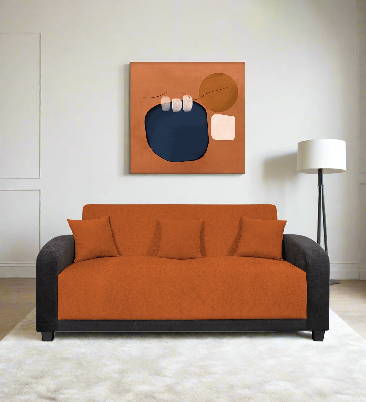 Alex Fabric 3 Seater Sofa