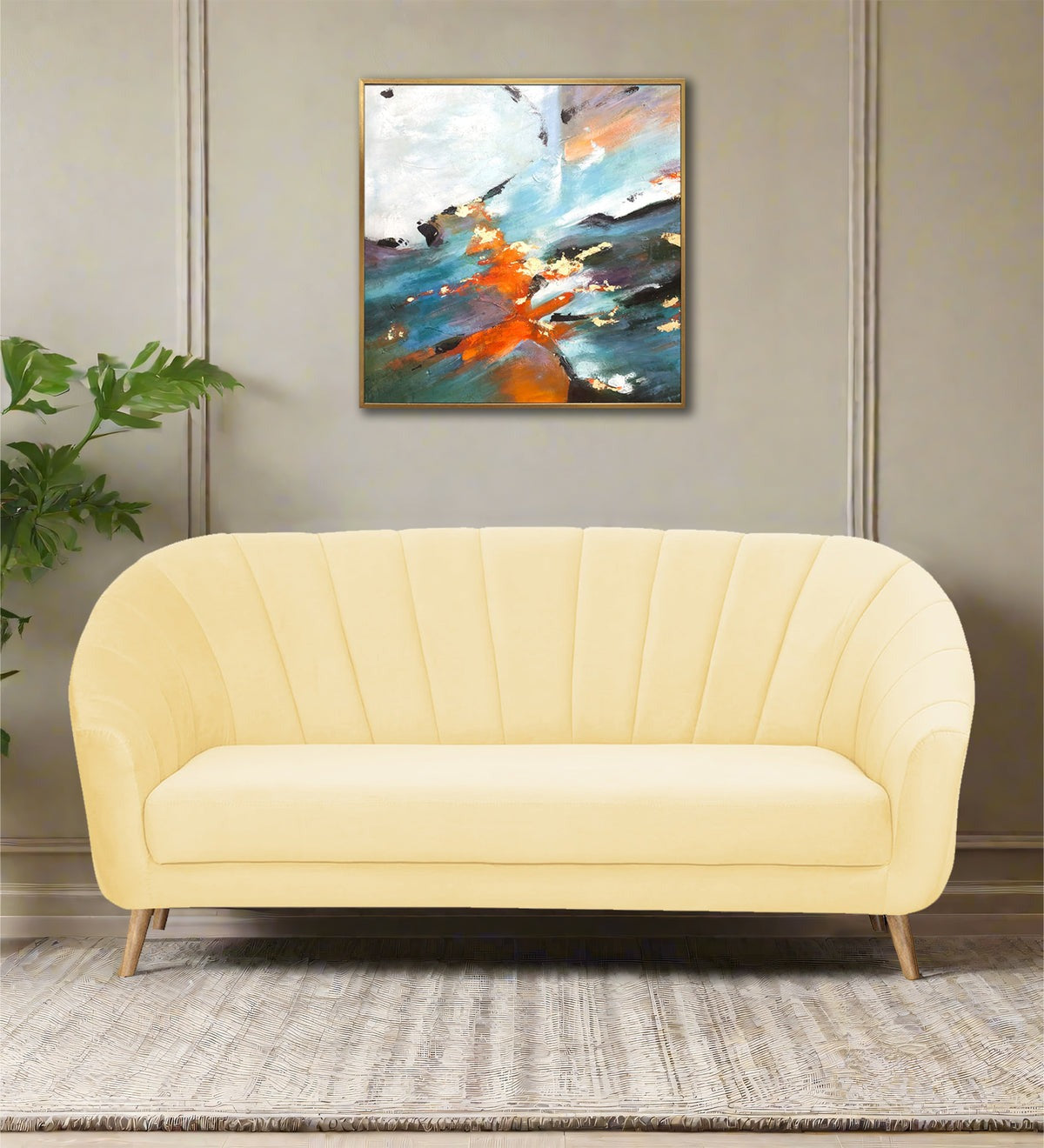 Kaylee Velvet 3 Seater Sofa