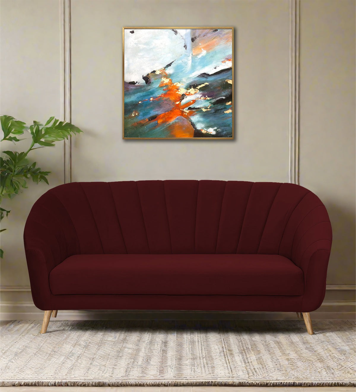 Kaylee Velvet 3 Seater Sofa