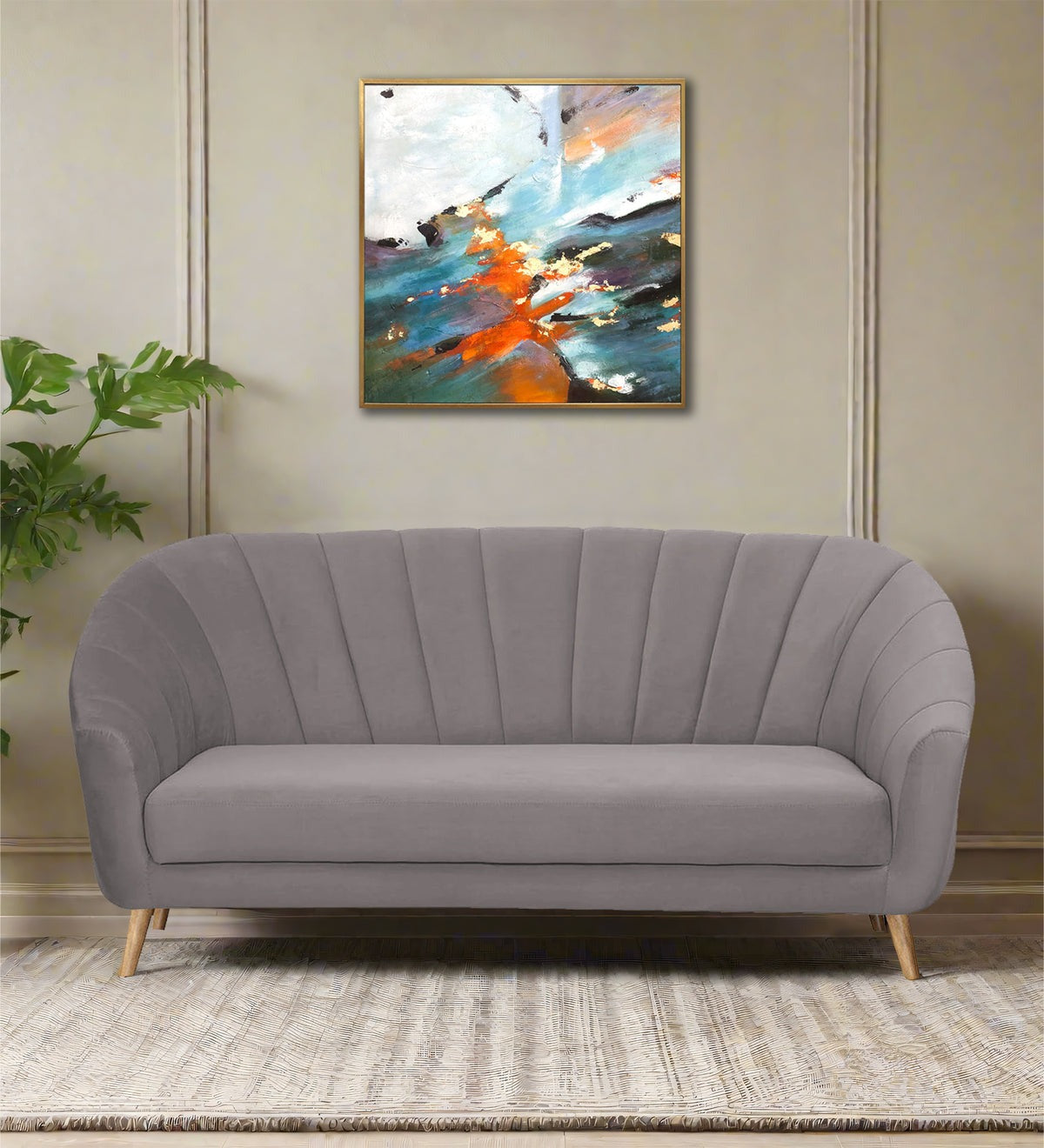 Kaylee Velvet 3 Seater Sofa