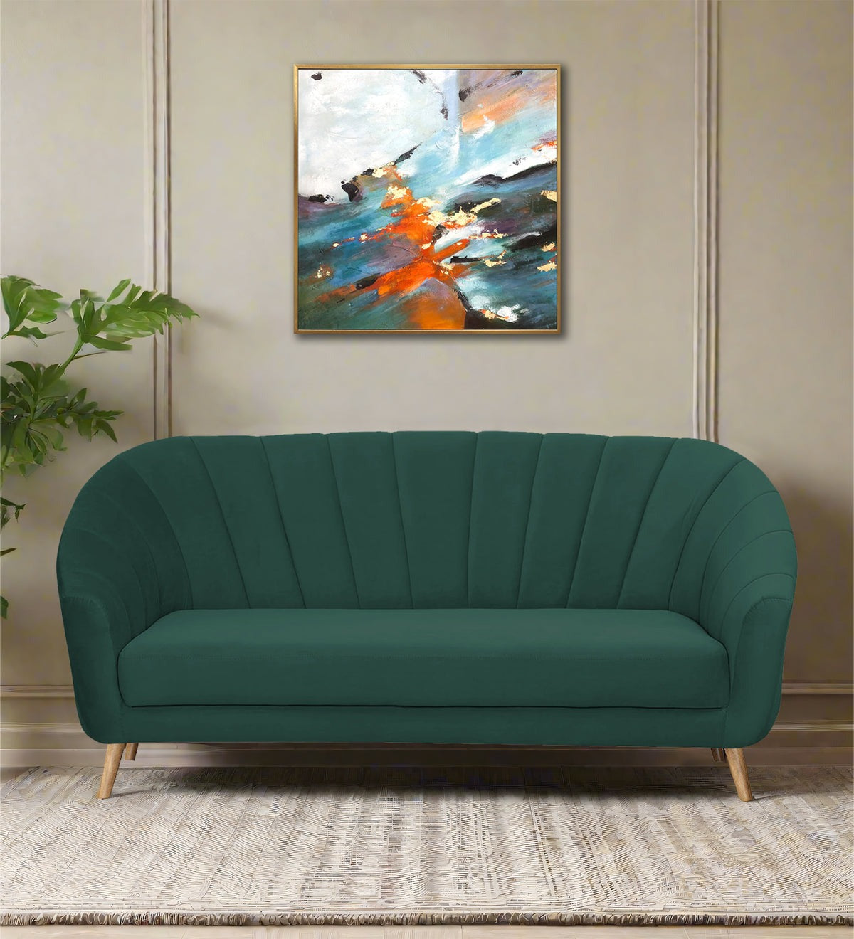Kaylee Velvet 3 Seater Sofa
