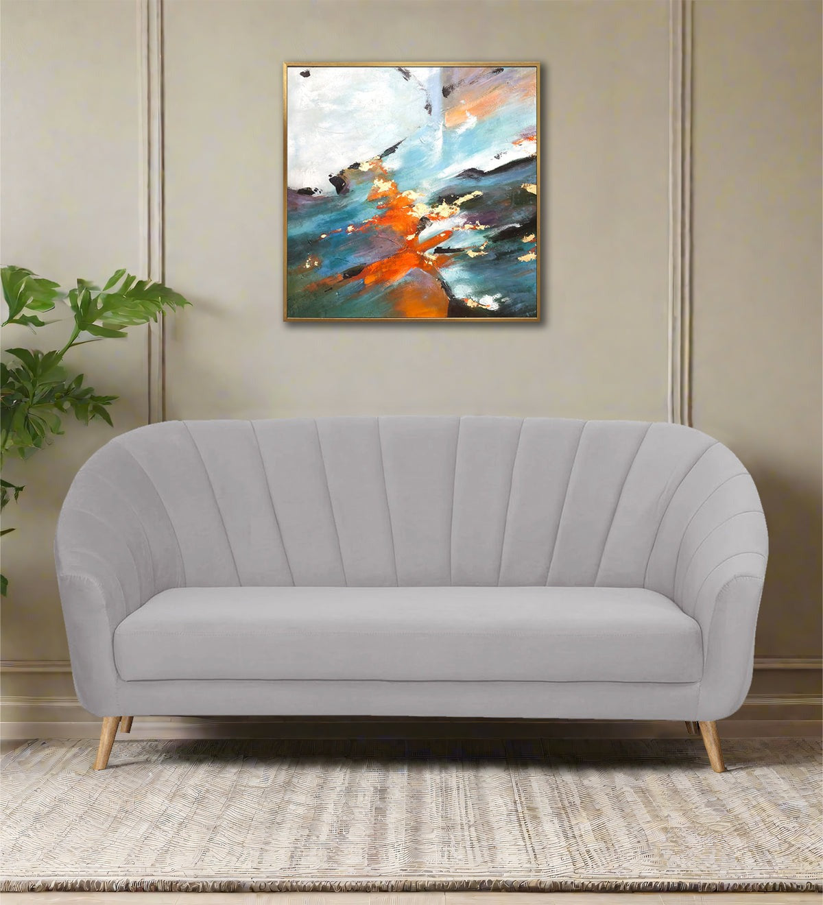 Kaylee Velvet 3 Seater Sofa