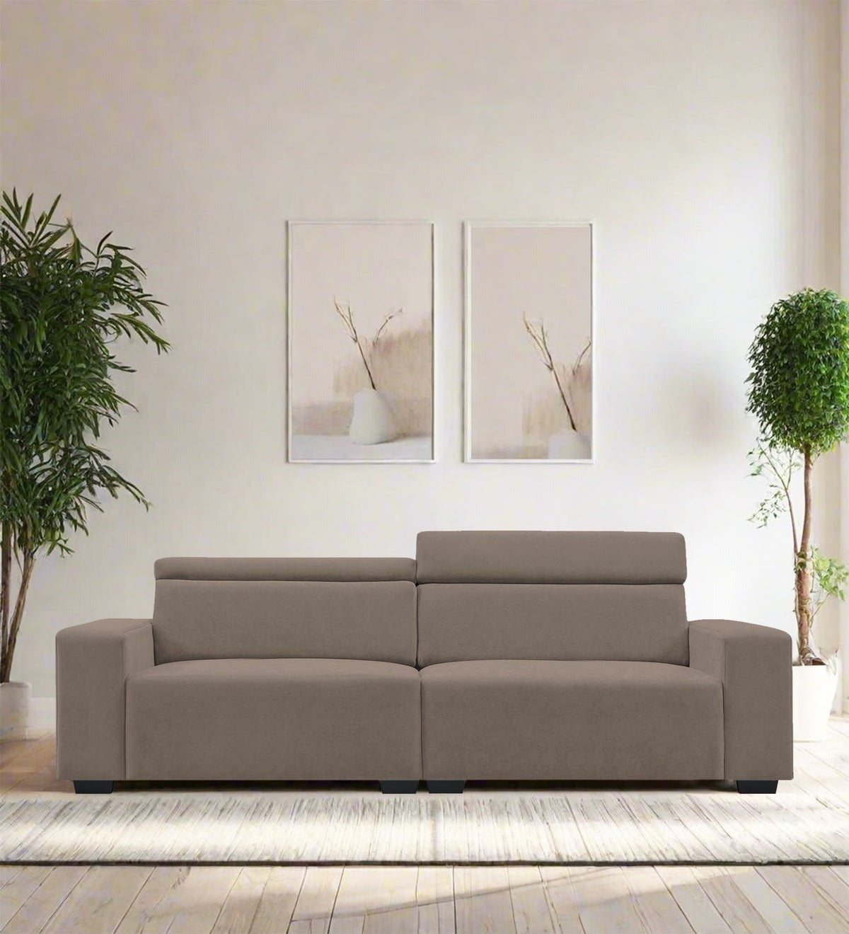 Hiro Fabric 3 Seater Sofa