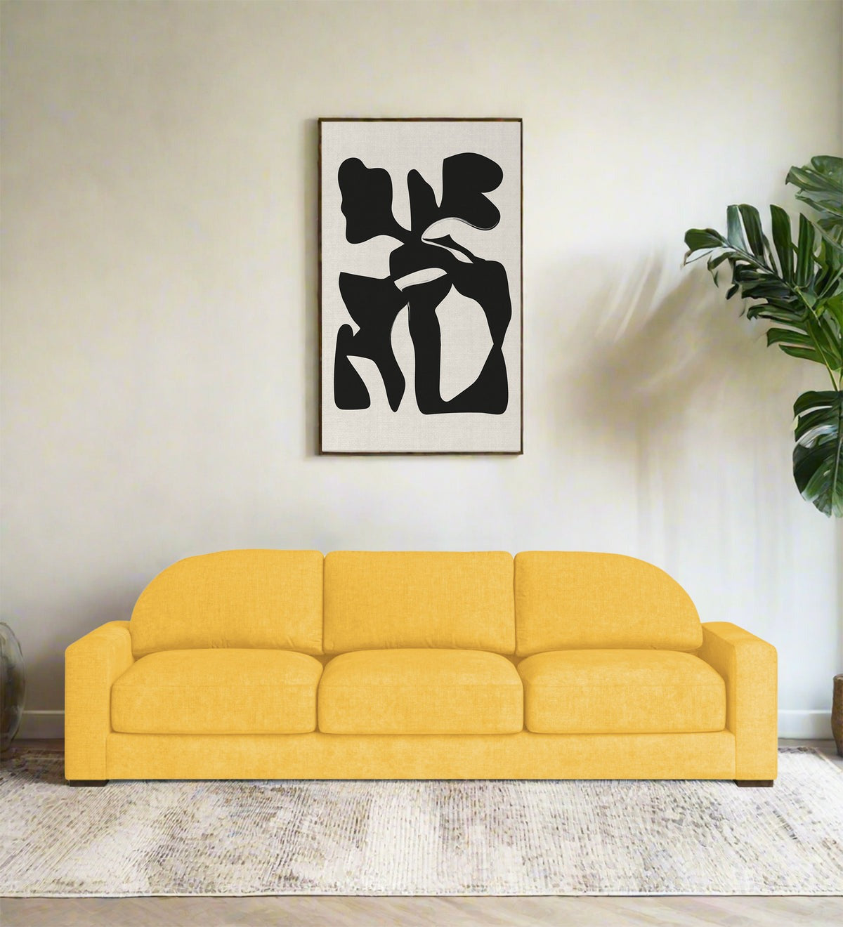 Dara Fabric 3 Seater Sofa