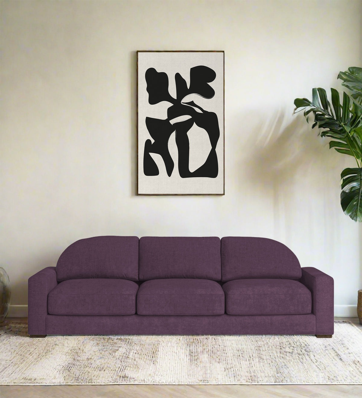 Dara Fabric 3 Seater Sofa