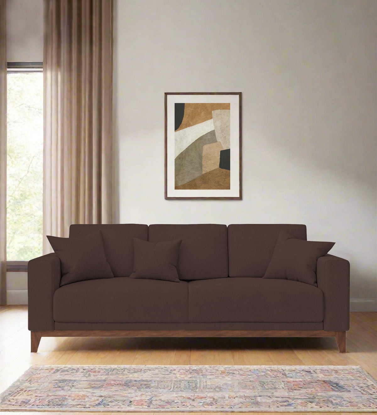 Luca Fabric 3 Seater Sofa