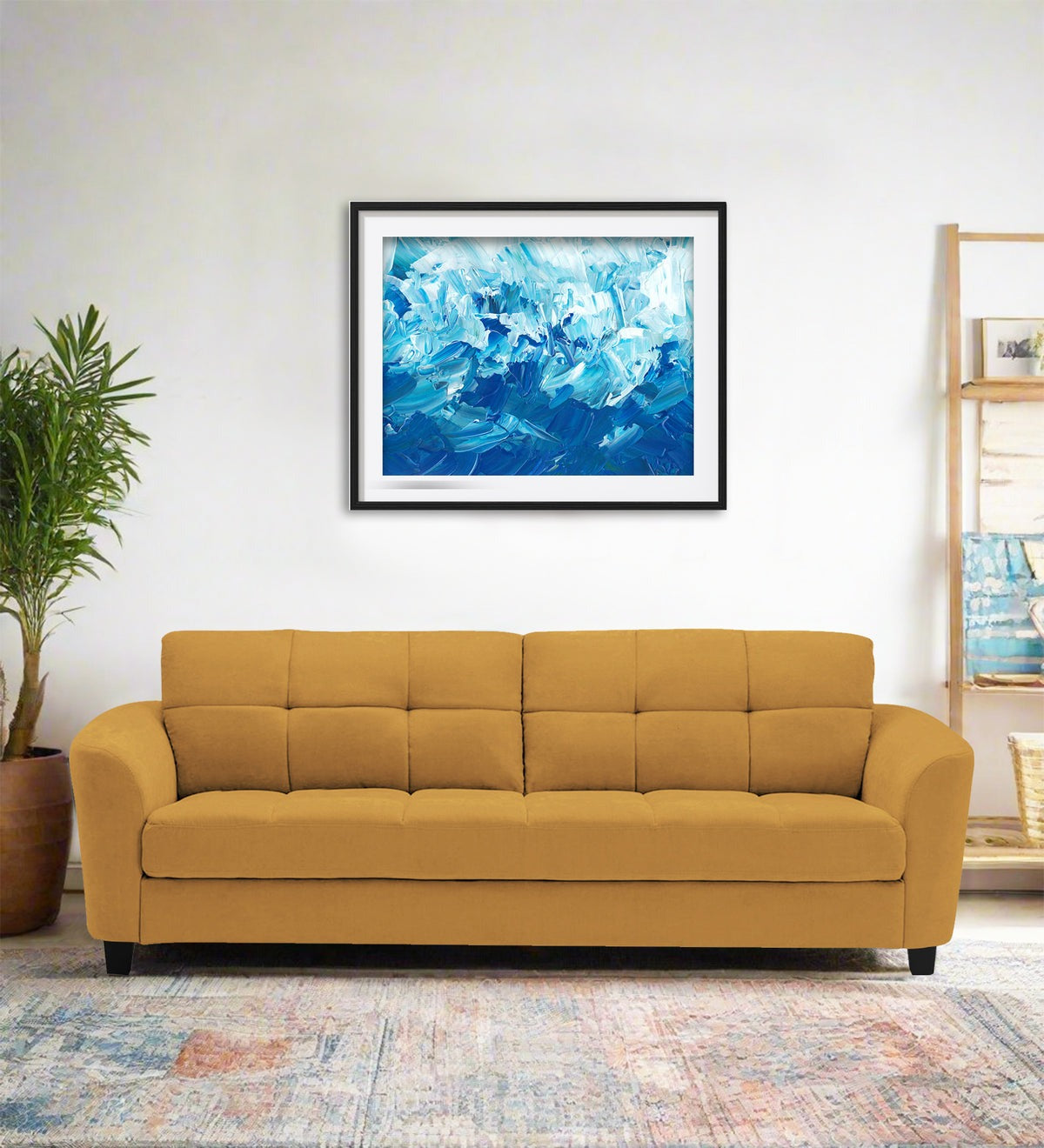 Mulan Fabric 3 Seater Sofa