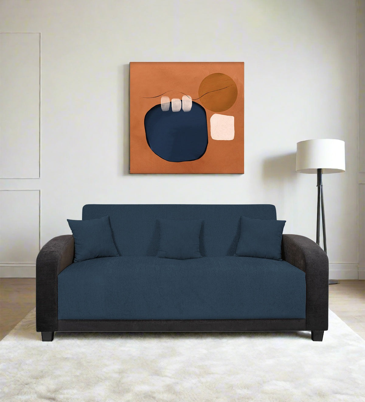 Alex Fabric 3 Seater Sofa