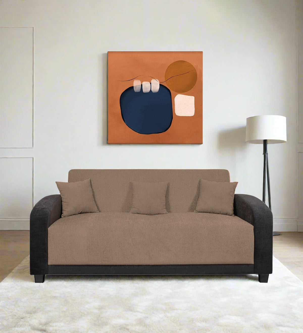 Alex Fabric 3 Seater Sofa