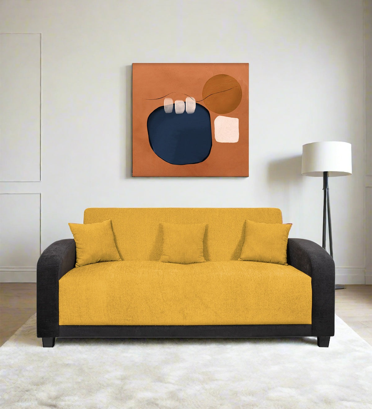 Alex Fabric 3 Seater Sofa