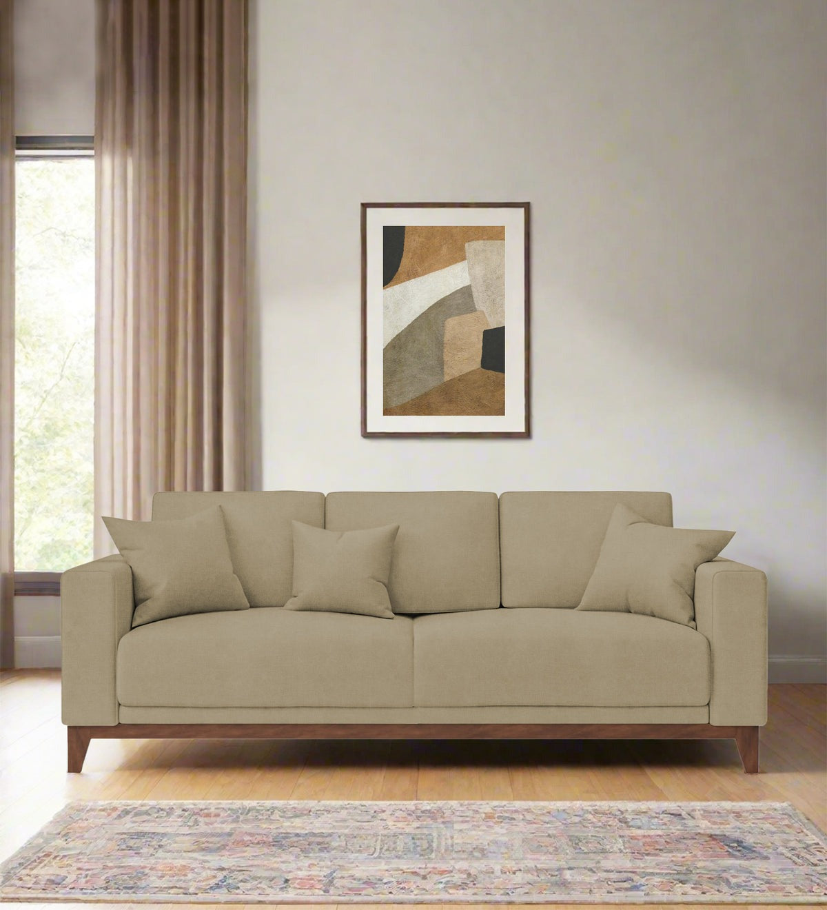Luca Fabric 3 Seater Sofa