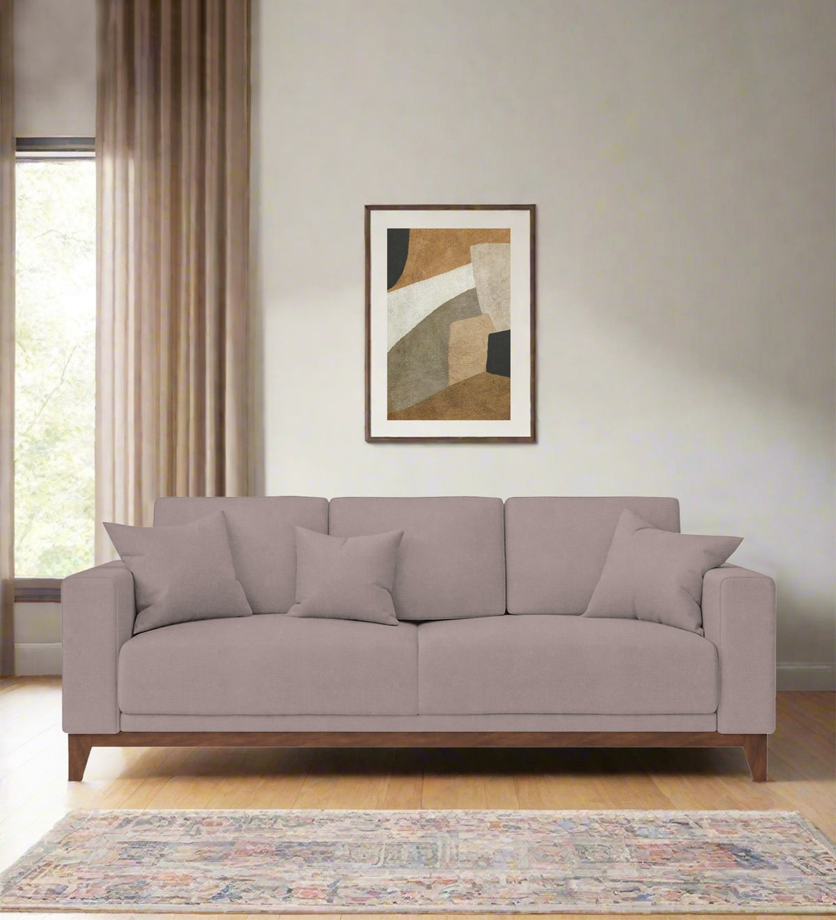 Luca Fabric 3 Seater Sofa