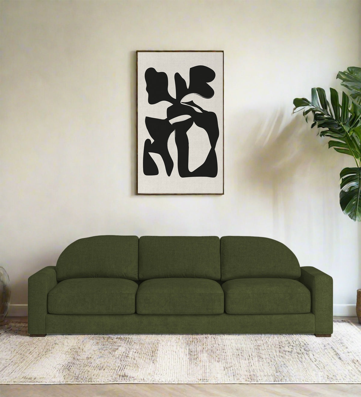 Dara Fabric 3 Seater Sofa