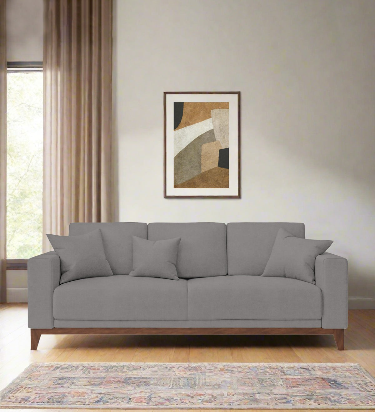 Luca Fabric 3 Seater Sofa