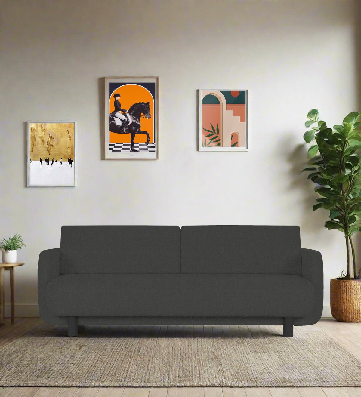 Varu Fabric 3 Seater Sofa