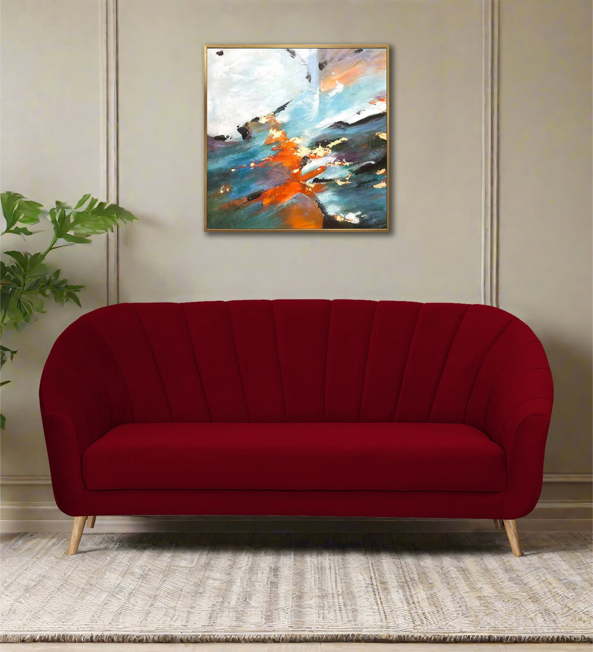 Kaylee Velvet 3 Seater Sofa