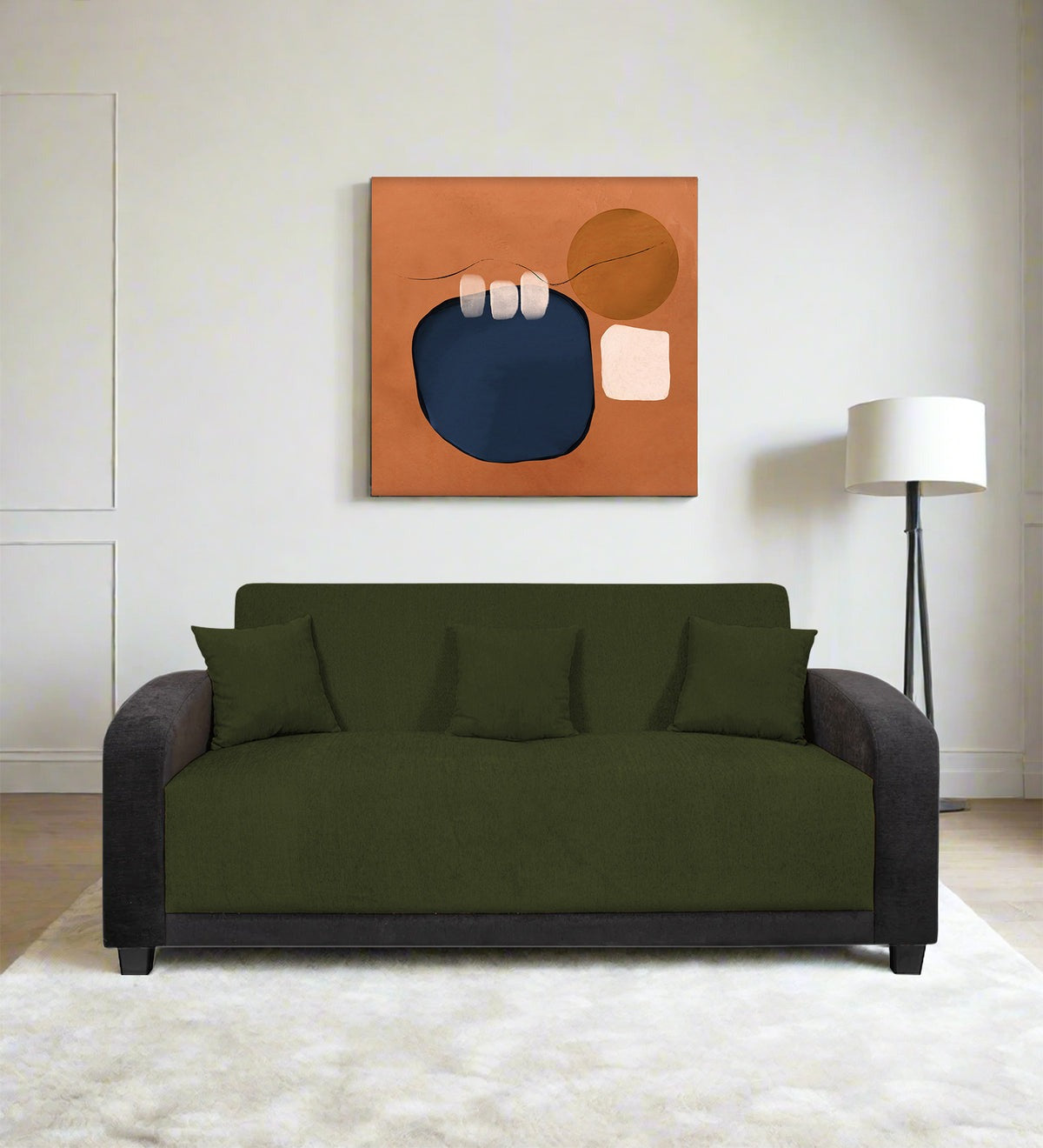 Alex Fabric 3 Seater Sofa