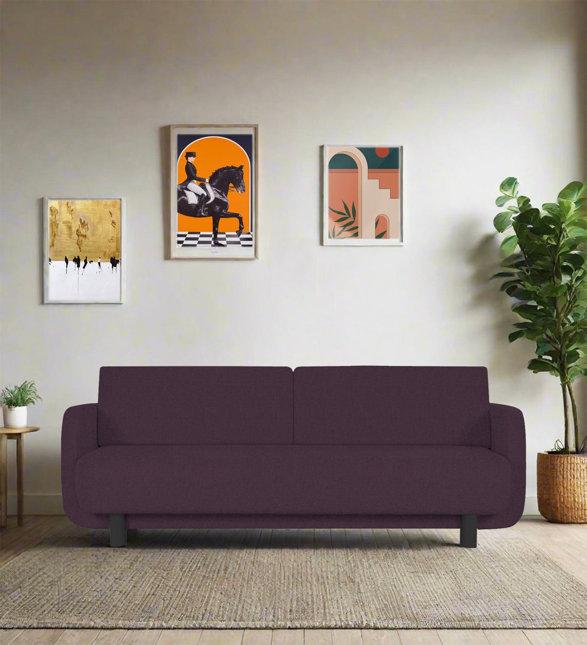 Varu Fabric 3 Seater Sofa