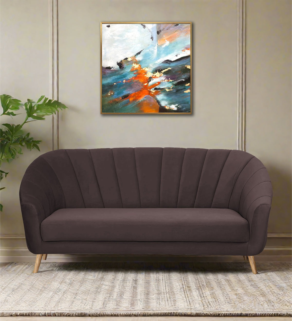 Kaylee Velvet 3 Seater Sofa