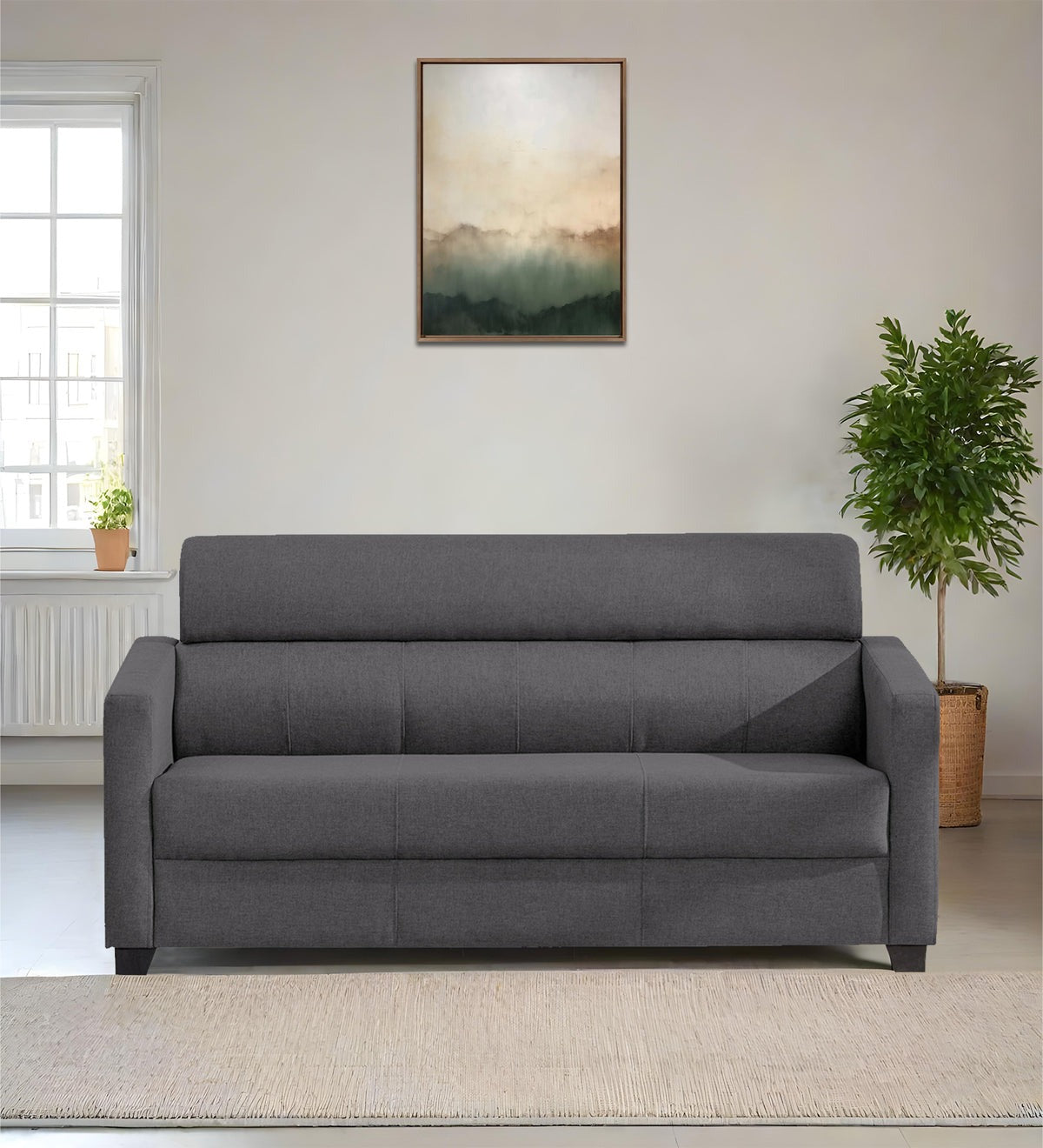 Devo Fabric 3 Seater Sofa