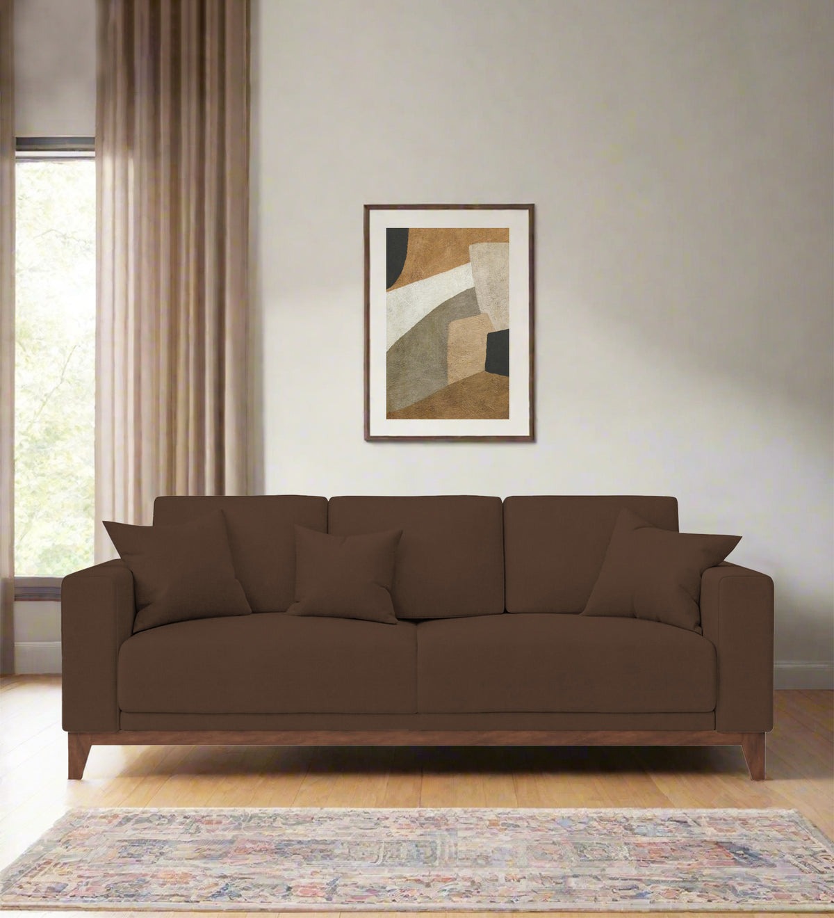 Luca Fabric 3 Seater Sofa