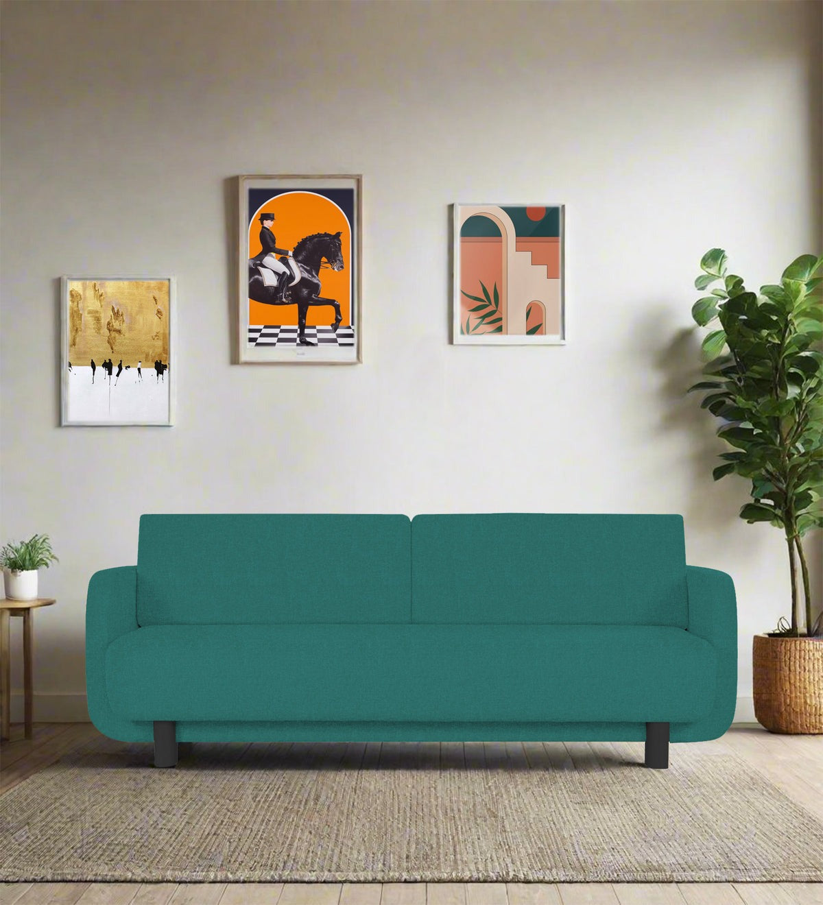 Varu Fabric 3 Seater Sofa