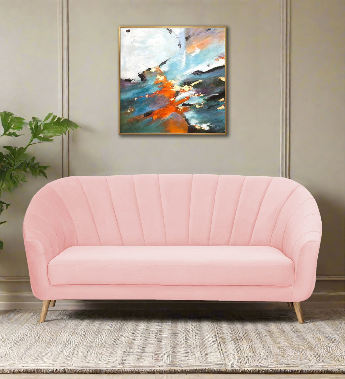 Kaylee Velvet 3 Seater Sofa