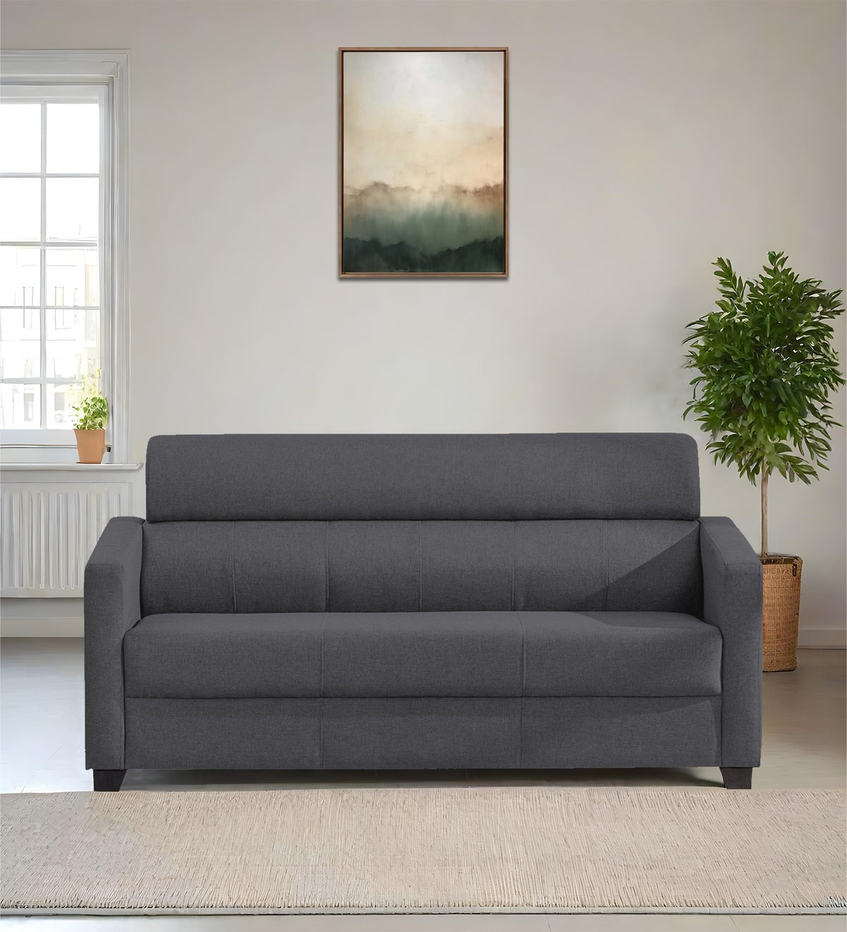 Devo Fabric 3 Seater Sofa