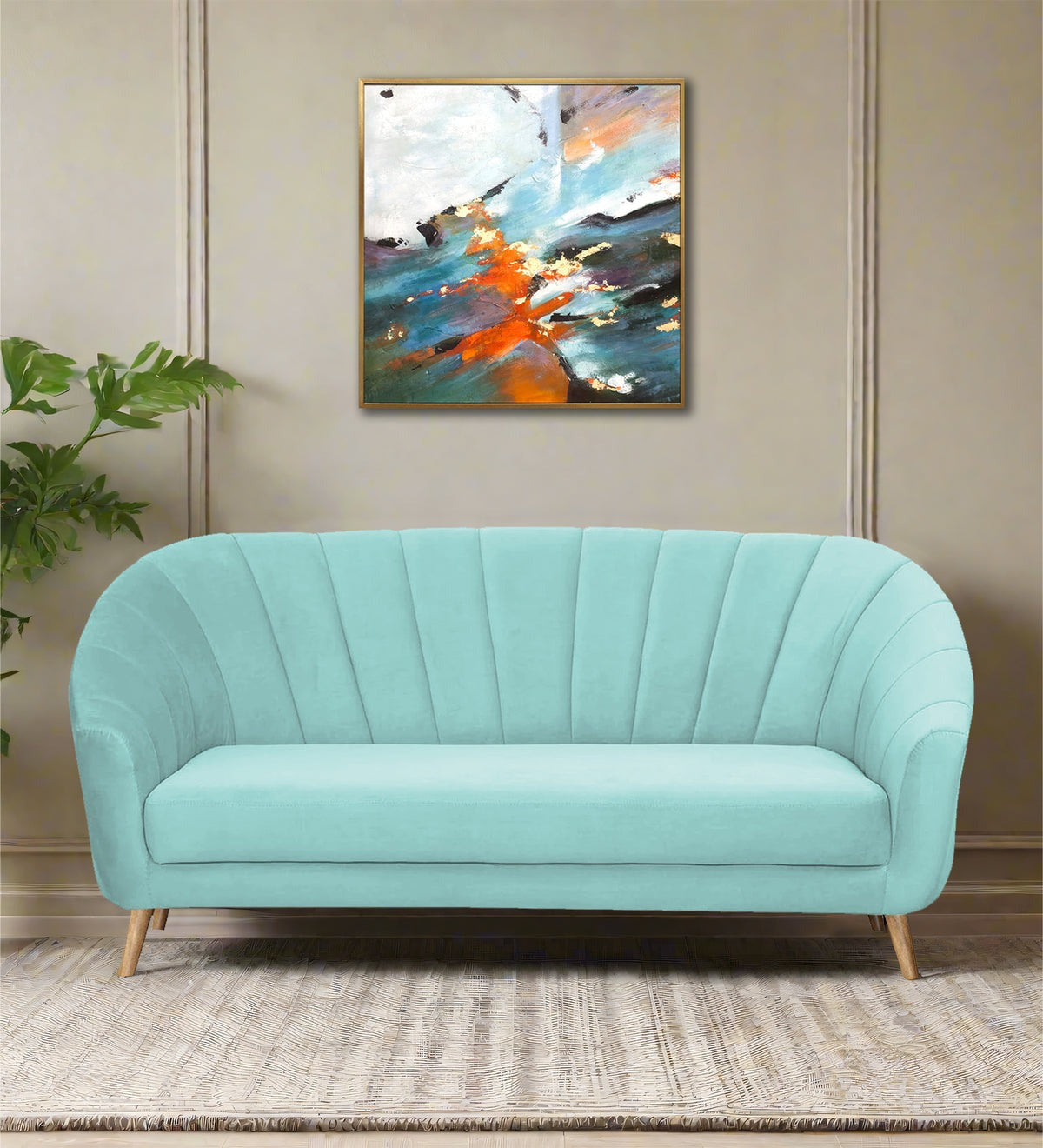 Kaylee Velvet 3 Seater Sofa