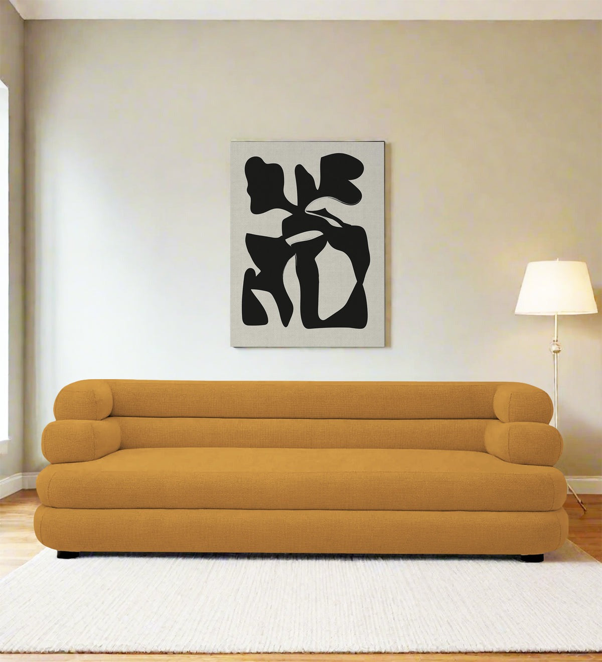Wener Fabric 3 Seater Sofa