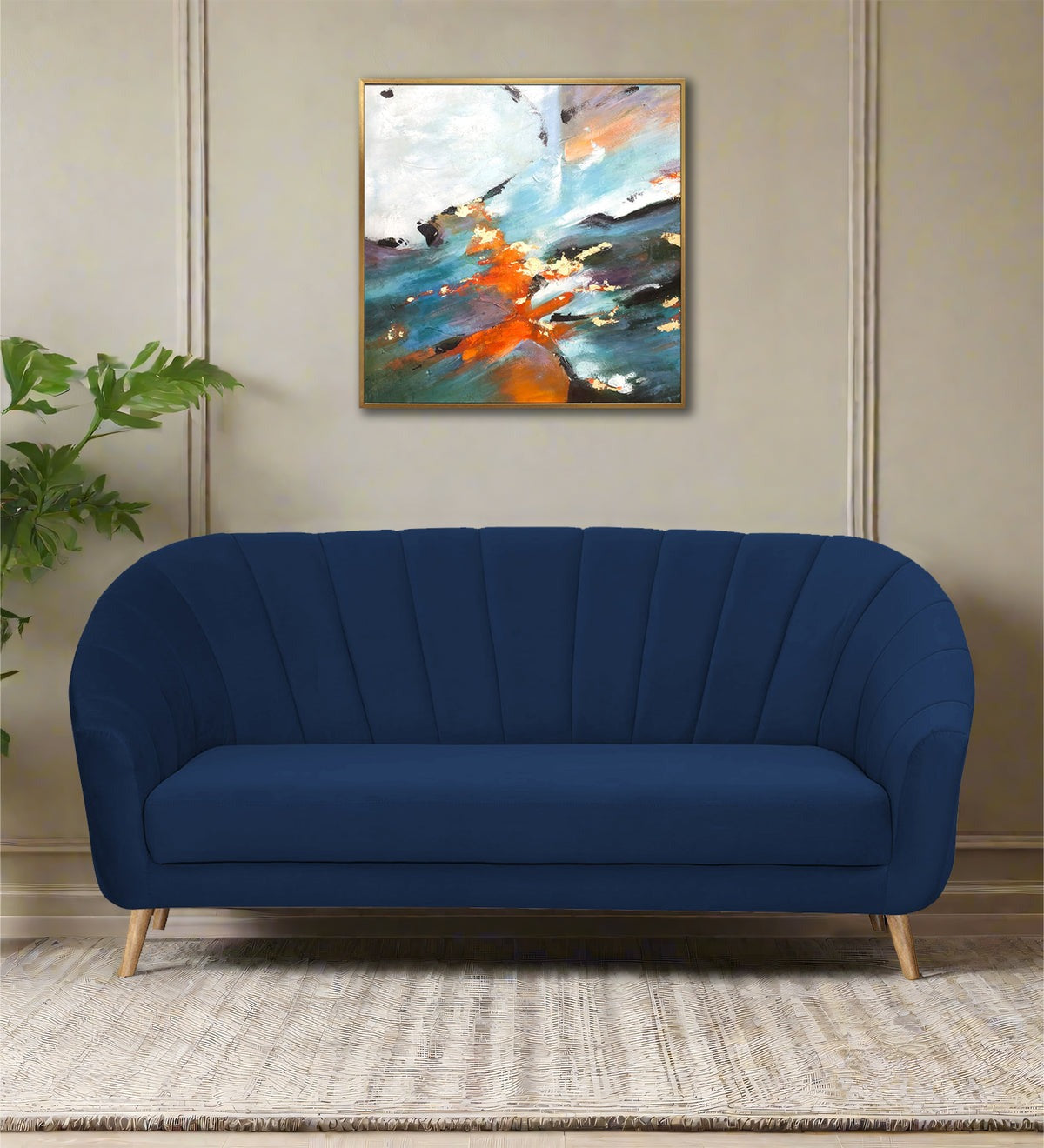 Kaylee Velvet 3 Seater Sofa