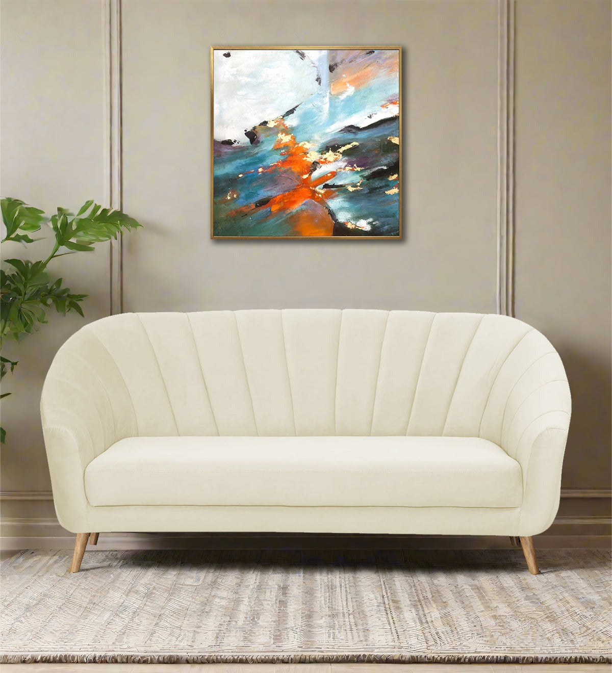 Kaylee Velvet 3 Seater Sofa