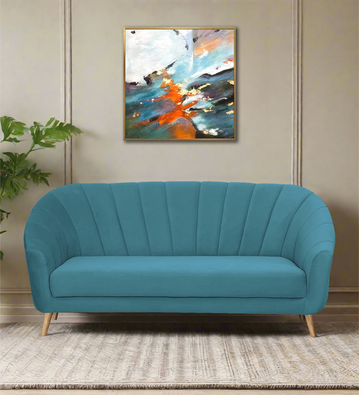 Kaylee Velvet 3 Seater Sofa