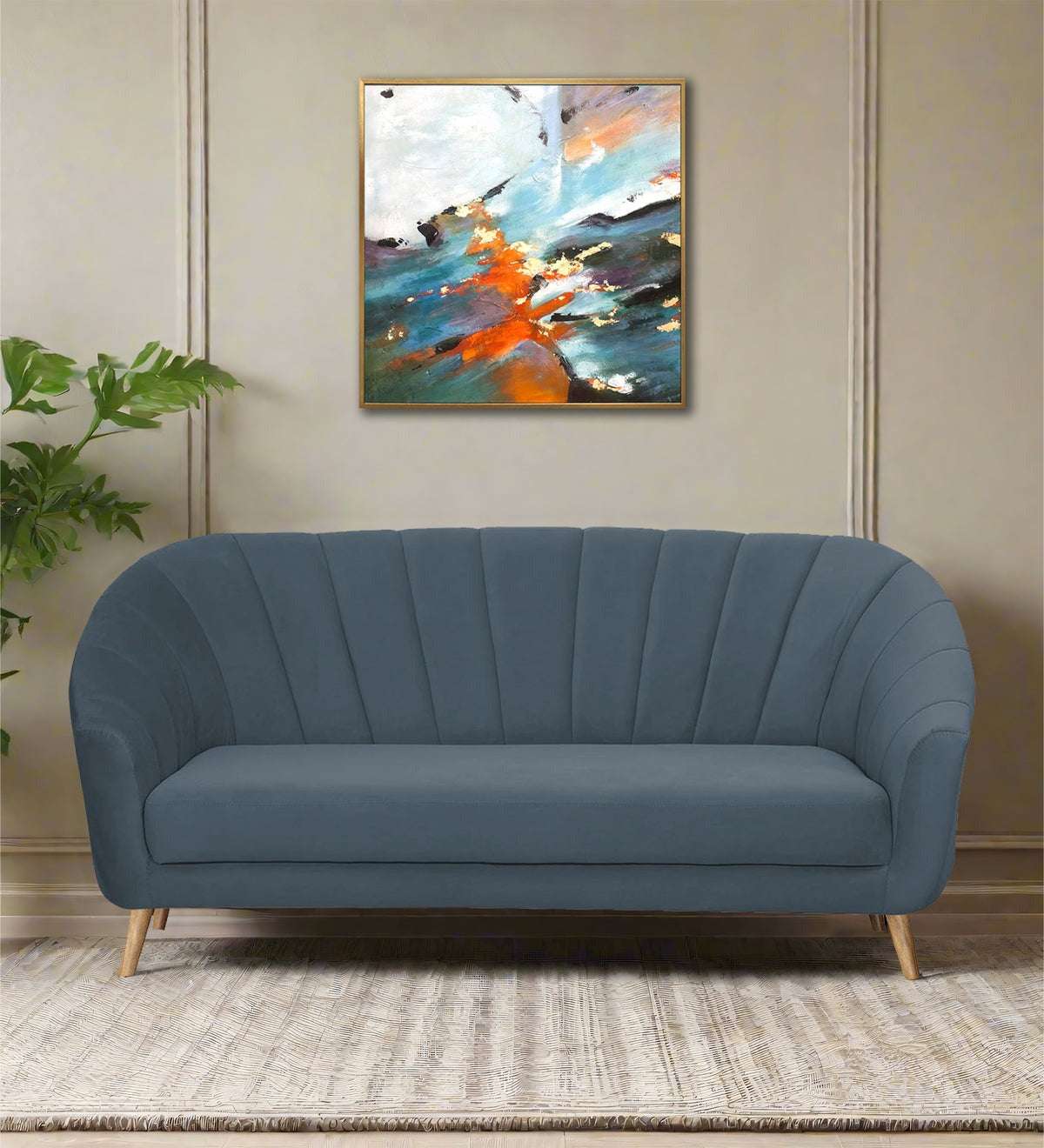 Kaylee Velvet 3 Seater Sofa