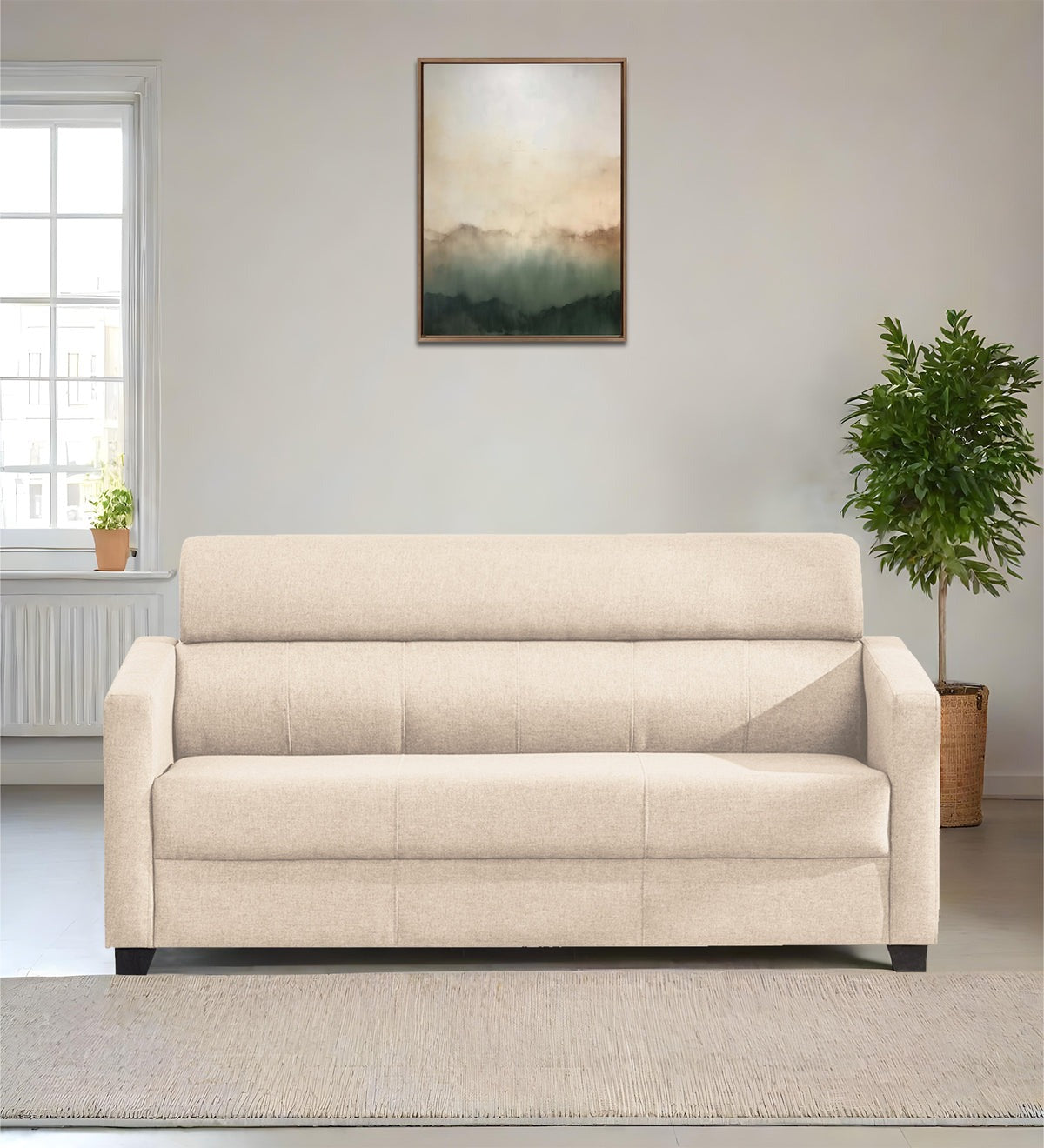 Devo Fabric 3 Seater Sofa