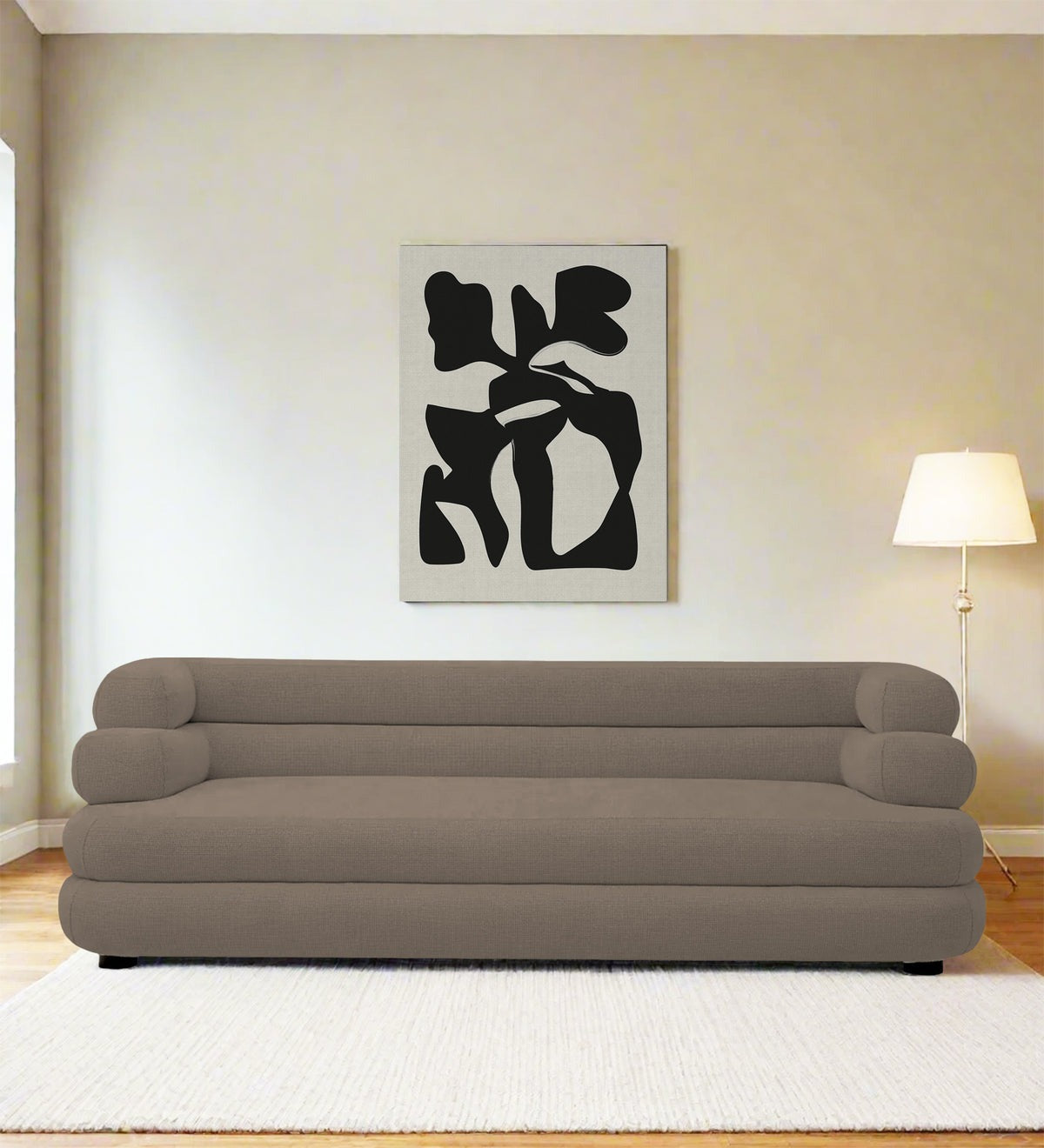 Wener Fabric 3 Seater Sofa