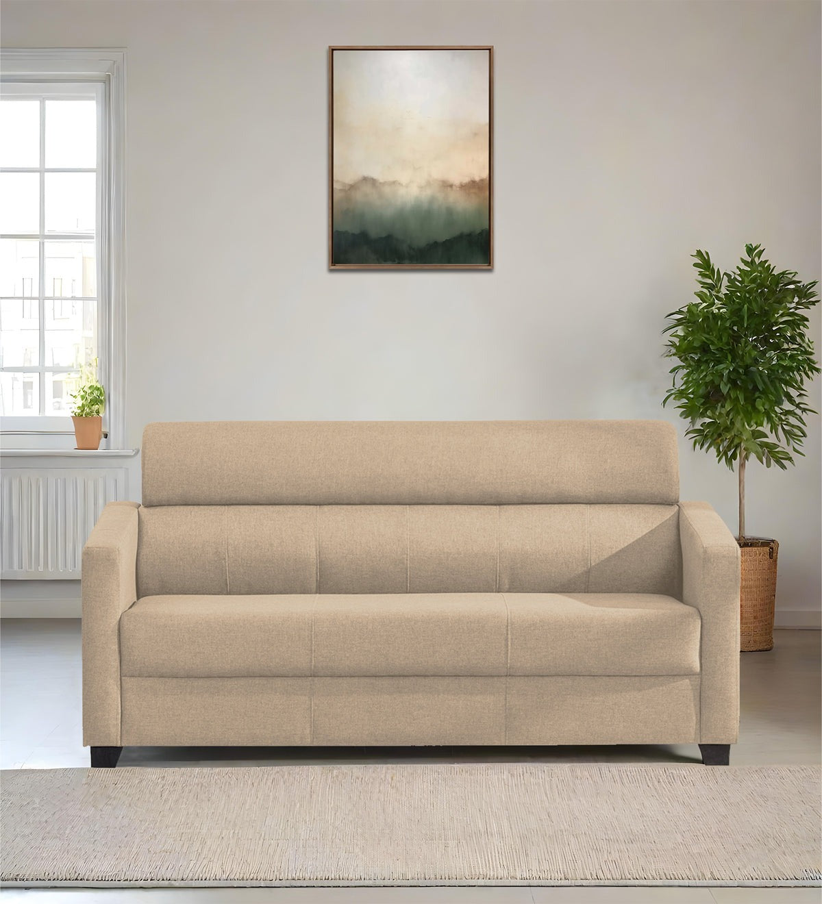 Devo Fabric 3 Seater Sofa