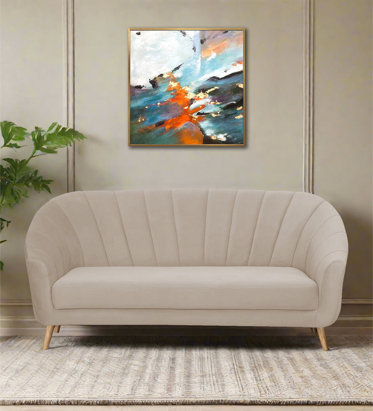Kaylee Velvet 3 Seater Sofa