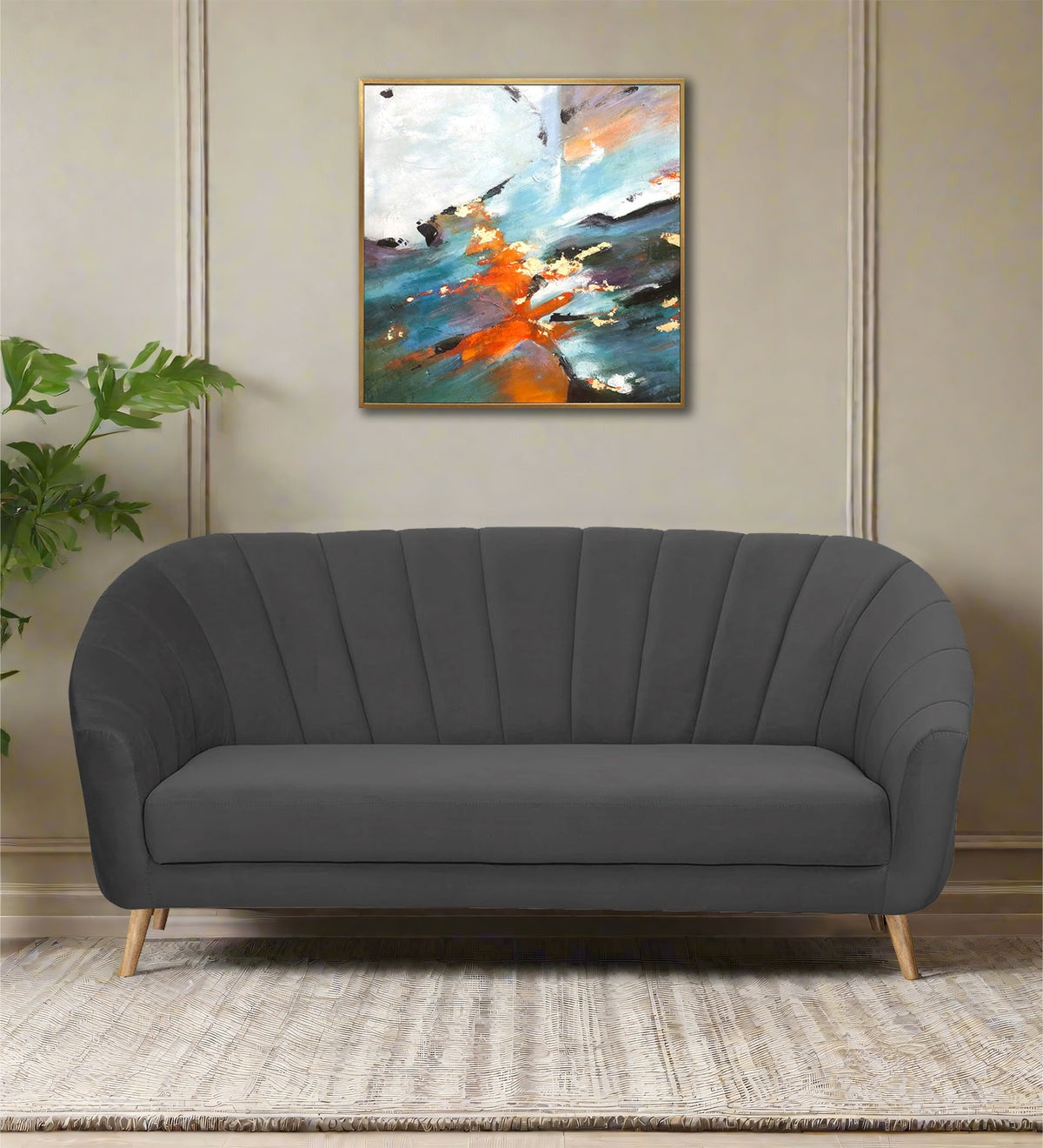 Kaylee Velvet 3 Seater Sofa
