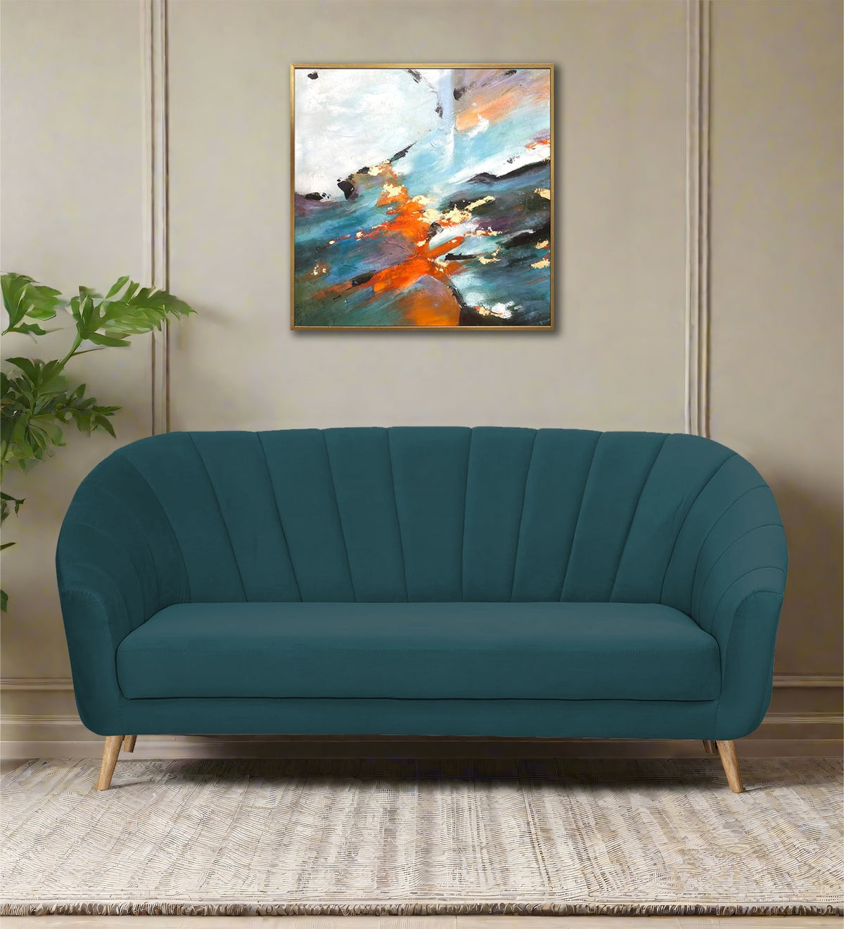 Kaylee Velvet 3 Seater Sofa