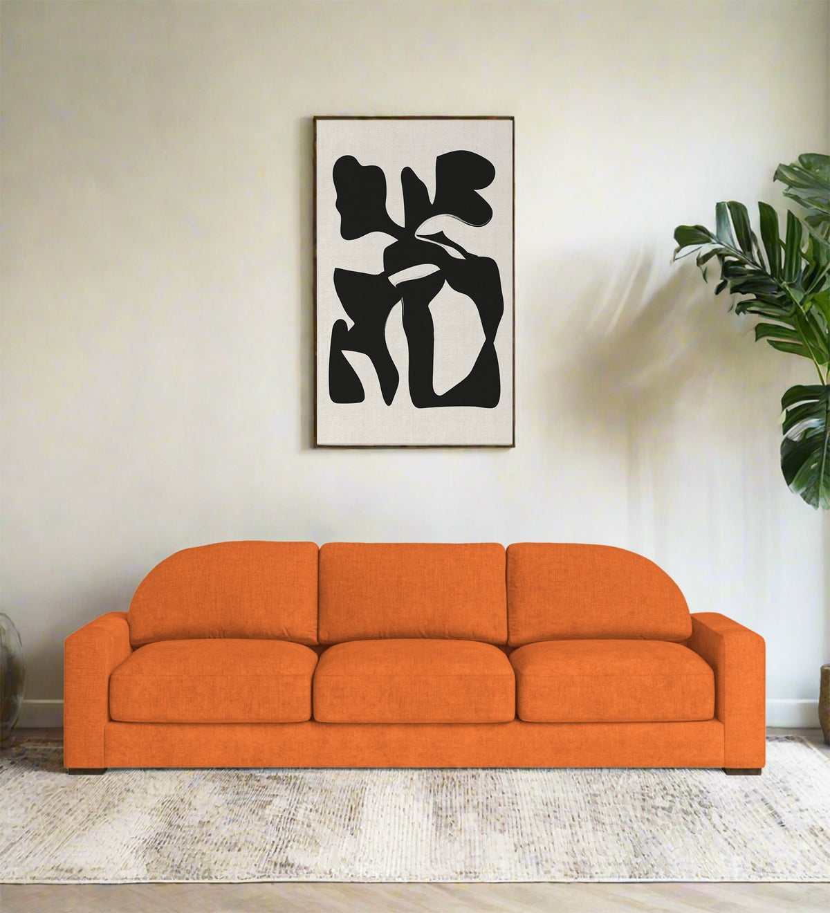 Dara Fabric 3 Seater Sofa