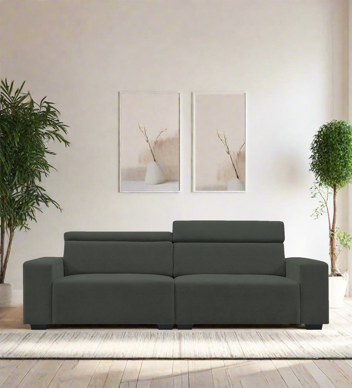 Hiro Fabric 3 Seater Sofa